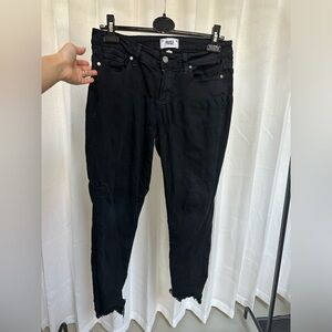 Paige Verdugo Ankle Skinny Jeans - Black - 29